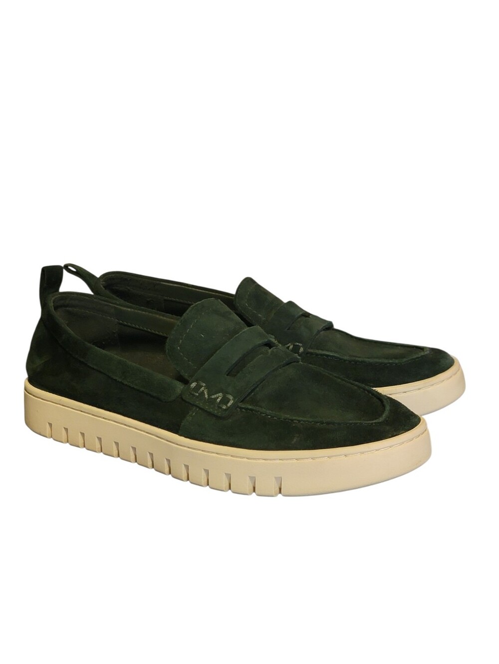 VIONIC Uptown Womens Slip On Dark Green Suede Loafer Moc Casual Shoes Size 7.5 - Picture 2 of 8